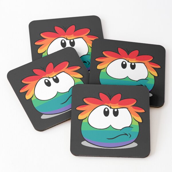 Item preview, Rainbow Puffle Club Penguin  designed and sold by Farmland.
