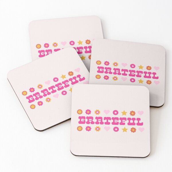 Item preview, Grateful Pink Sticker designed and sold by danielalorenzo.