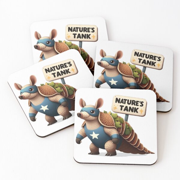 Item preview, Nature's Tank: The Mighty Armadillo :from EgyApe Artists ( 1st design ) designed and sold by egyape ⭐⭐⭐⭐⭐.