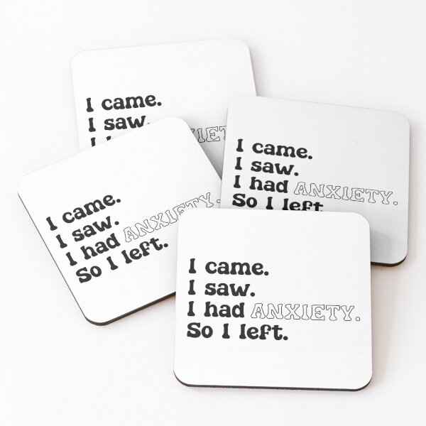 Item preview, Anxiety funny quote designed and sold by Dolphin Graphic.