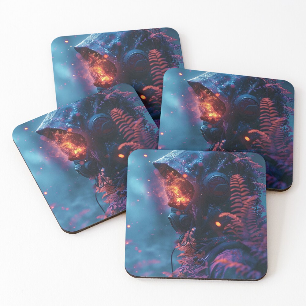 Aperçu de l'œuvre Dessous de verre (lot de 4) créée et vendue par ArmorShell.