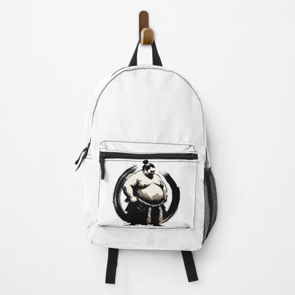 Item preview, Sumie Enso Circle Japanese Brushstroke Sumo Wrestler designed and sold by TomFrontierArt.