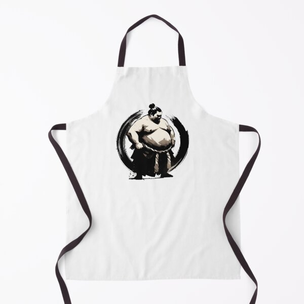 Item preview, Sumie Enso Circle Japanese Brushstroke Sumo Wrestler designed and sold by TomFrontierArt.
