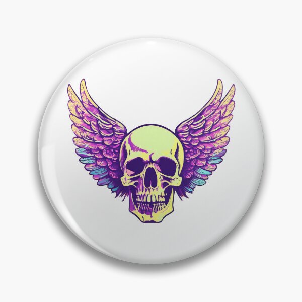 Item preview, Skull with wings designed and sold by hhh-art.