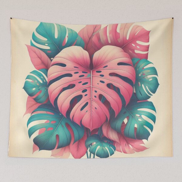 Item preview, Colorful monstera deliciosa designed and sold by Thedigital91.