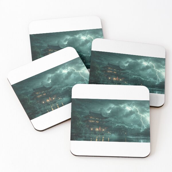 Item preview, Storm's Serenade Over Ancient Shrine designed and sold by palmyst.