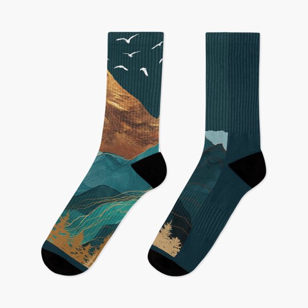 Item preview,  Blue  teal Sunset landscape designed and sold by CosmicNook1.