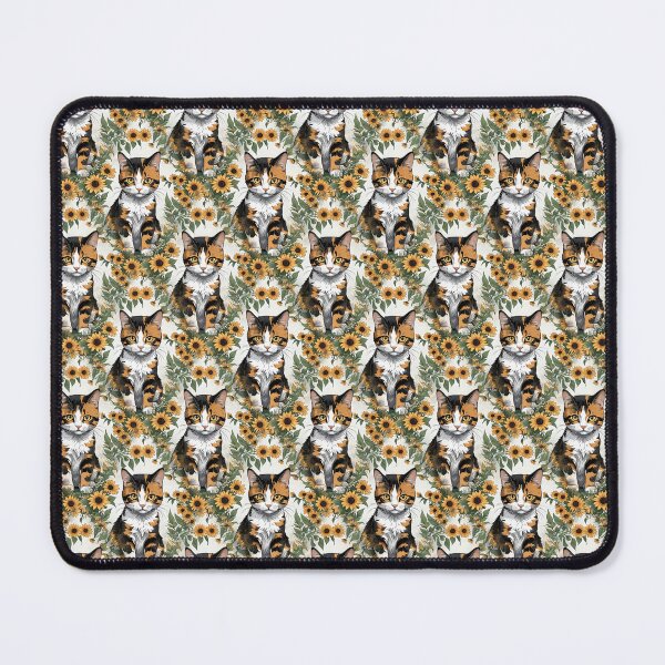 Item preview, Calico Cat And Black Eyed Susan Flowers Pattern 3 designed and sold by taiche.