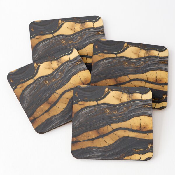 Item preview, Black and Gold wooden texture designed and sold by L7GraphicLab.