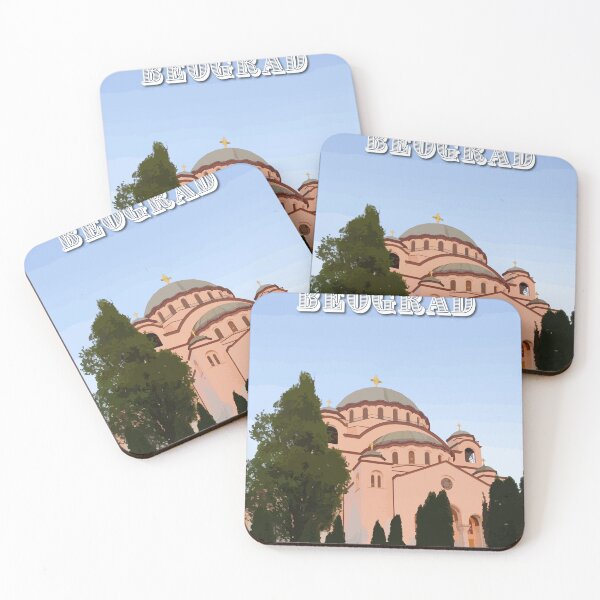 Item preview, Belgrade Architectural Print - Serene Cityscape, Iconic Landmark - St Sava Church designed and sold by ramonascarlett.