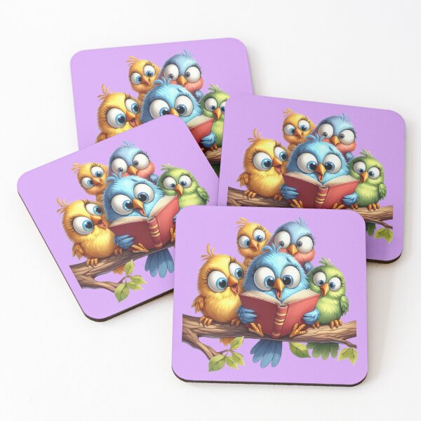 Item preview, A bunch of funny birds reading a book designed and sold by LoneAngel.