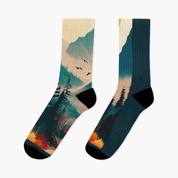 Item preview,  Vibrant  Blue  teal Sunset landscape designed and sold by CosmicNook1.