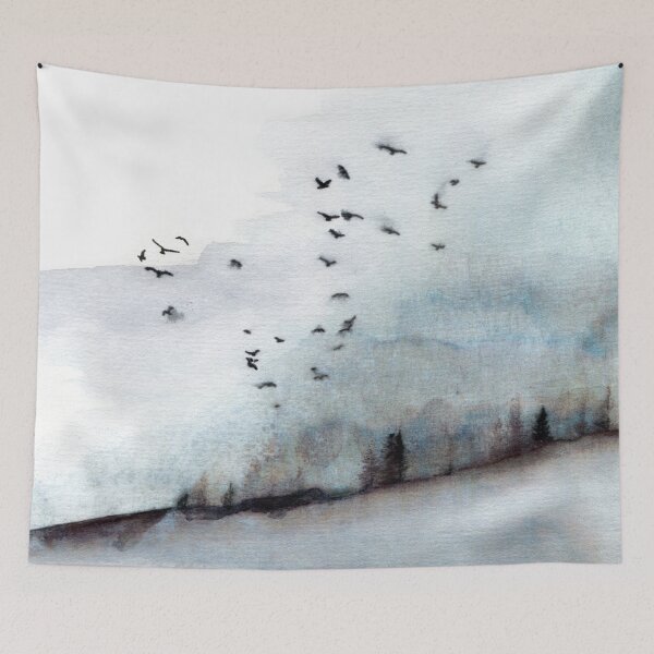 Item preview, Spring morning forest, watercolor artwork  designed and sold by FleurDesign.