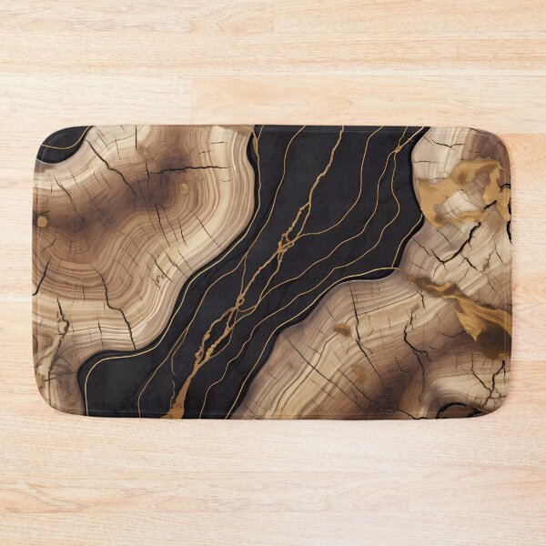 Item preview, Black and Gold wooden texture designed and sold by L7GraphicLab.