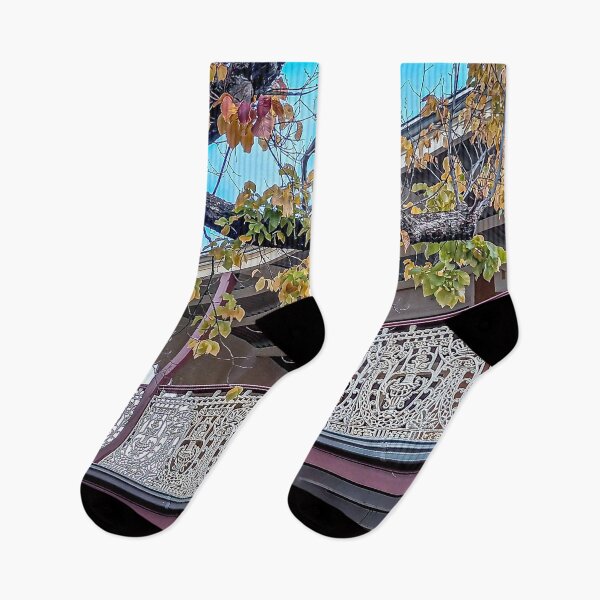 Item preview, The Old Balcony and Lacework in Autumn - Maldon, Victoria, Australia designed and sold by Steven Jodoin.