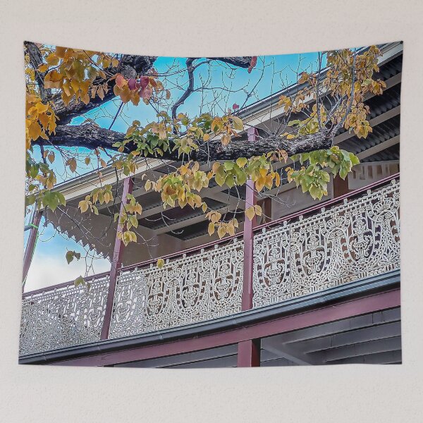 Item preview, The Old Balcony and Lacework in Autumn - Maldon, Victoria, Australia designed and sold by Steven Jodoin.