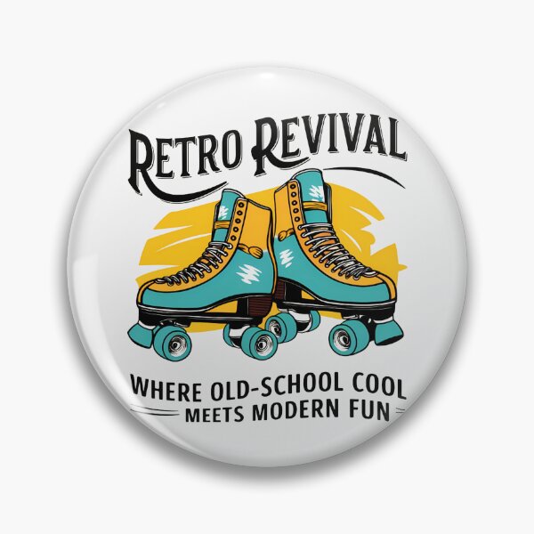 Item preview, RETRO ROLLER SKATES: A Blast from the Past in Vibrant Yellow & Blue designed and sold by SplashTastic.