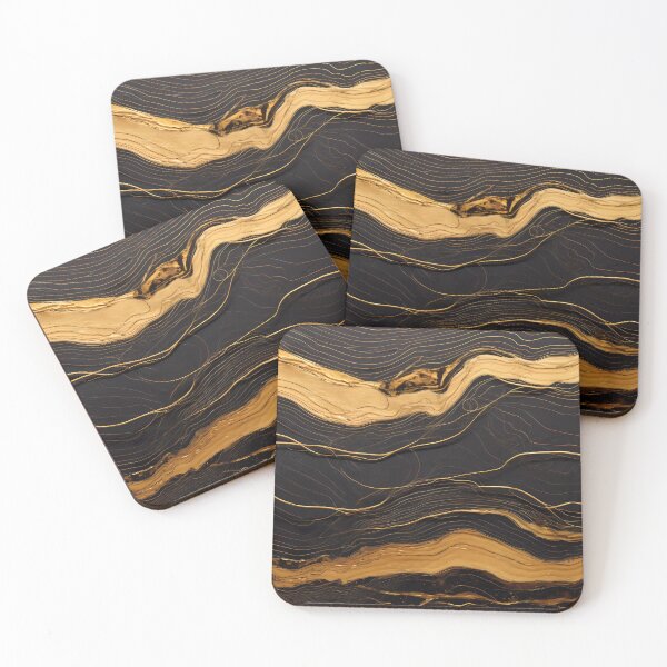 Item preview, Black and Gold wooden texture designed and sold by L7GraphicLab.