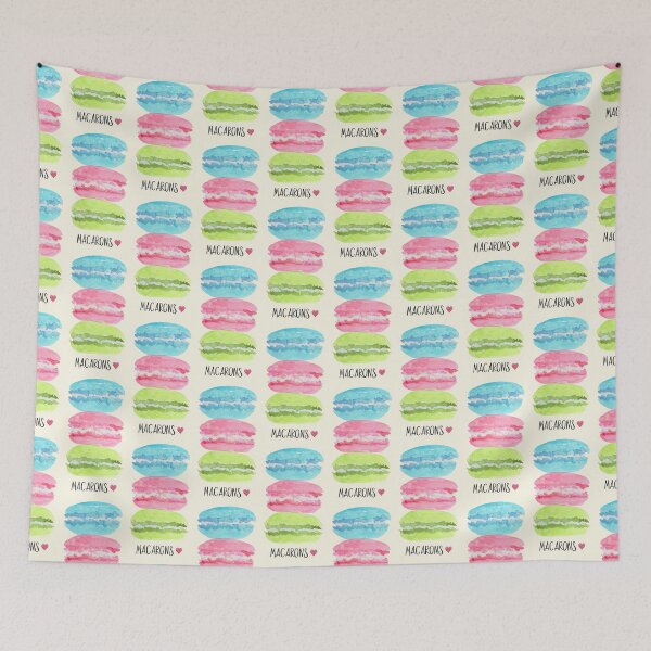 Item preview, Kawaii Macaron – Pastel Dessert Art designed and sold by Katherine Ann.