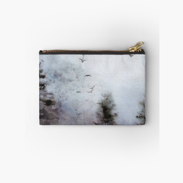 Item preview, Foggy mysterious forest watercolor art designed and sold by FleurDesign.
