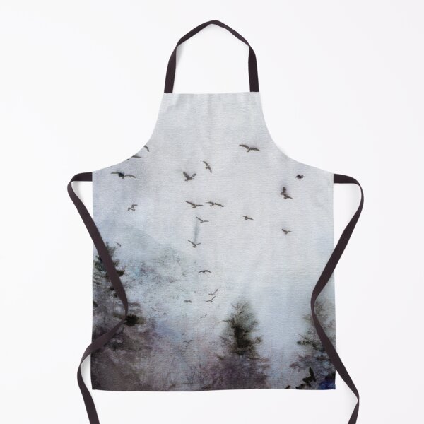 Item preview, Foggy mysterious forest watercolor art designed and sold by FleurDesign.