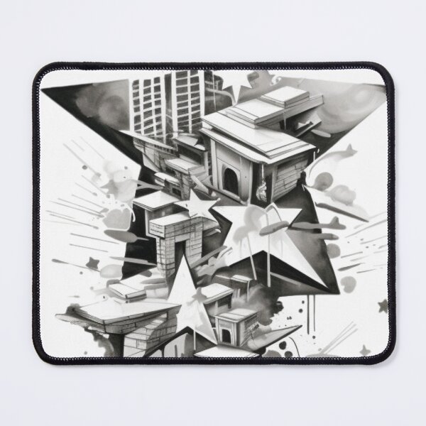 Item preview, Greyscale City Stars Design 1 of 5 designed and sold by Jenson Major.