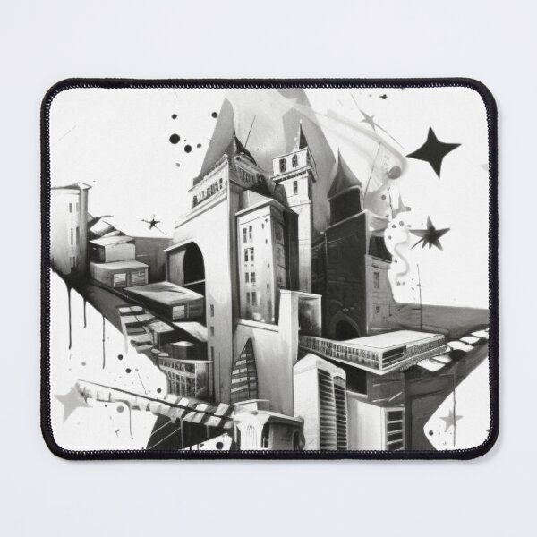 Item preview, Greyscale City Stars Design 3 of 5 designed and sold by Jenson Major.