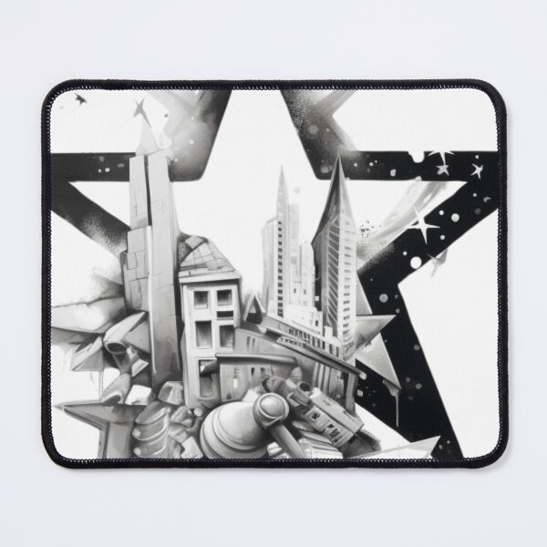 Item preview, Greyscale City Stars Design 4 of 5 designed and sold by Jenson Major.
