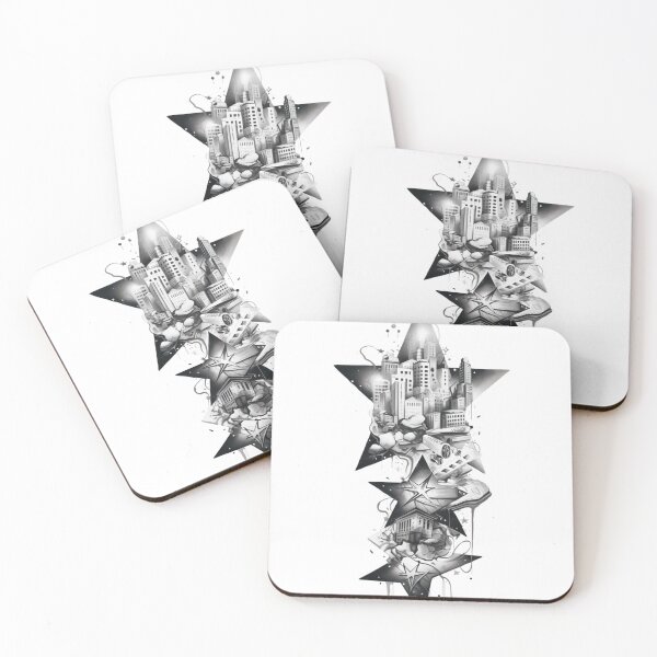 Item preview, Greyscale City Stars Design 5 of 5 designed and sold by Jenson Major.