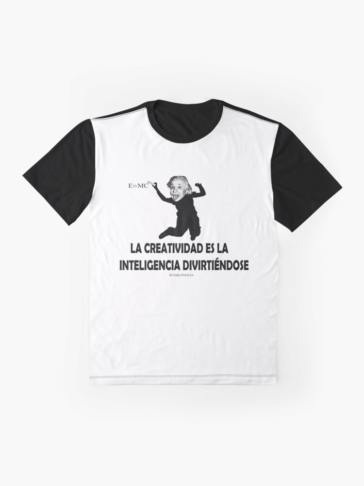 Vista alternativa de Camiseta gráfica EINSTEIN: LA CREATIVIDAD ES LA INTELIGENCIA DIVIRTIENDOSE
