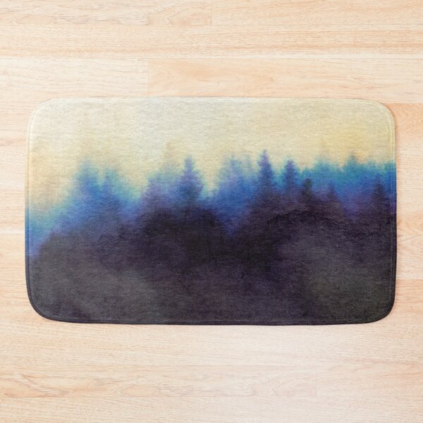 Item preview, Woodland horizon watercolor artwork designed and sold by FleurDesign.