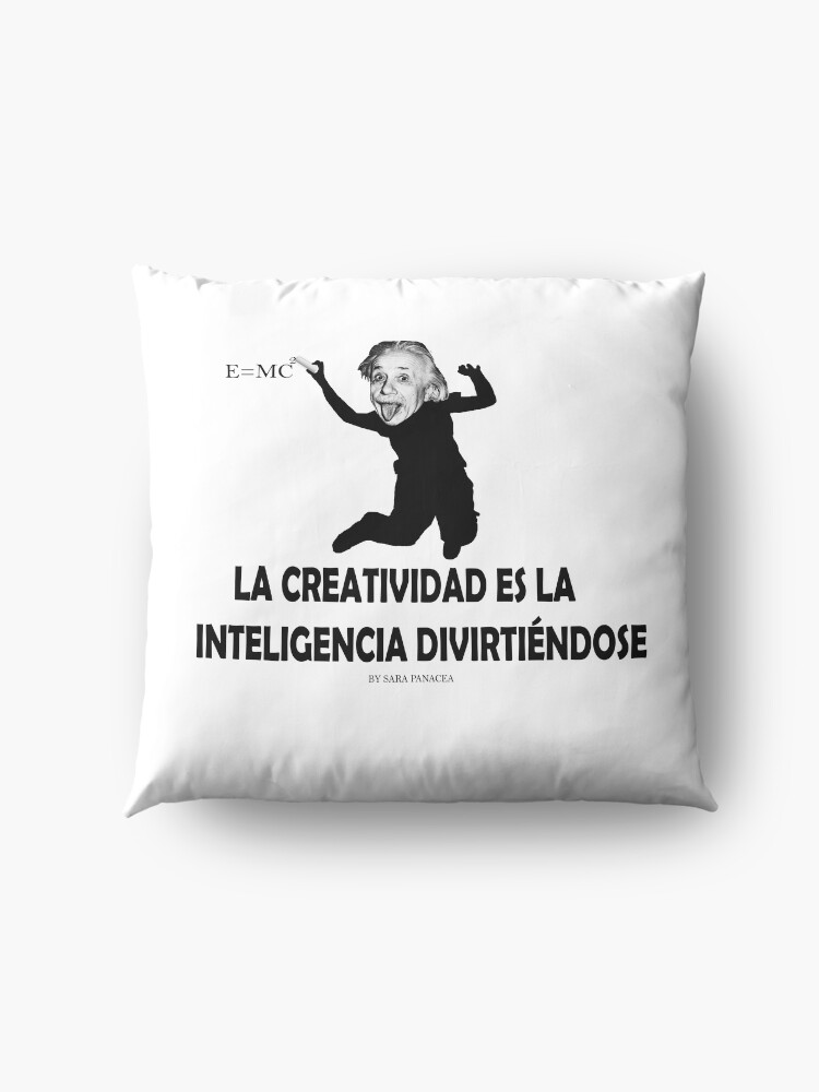 Vista alternativa de Cojines de suelo EINSTEIN: LA CREATIVIDAD ES LA INTELIGENCIA DIVIRTIENDOSE