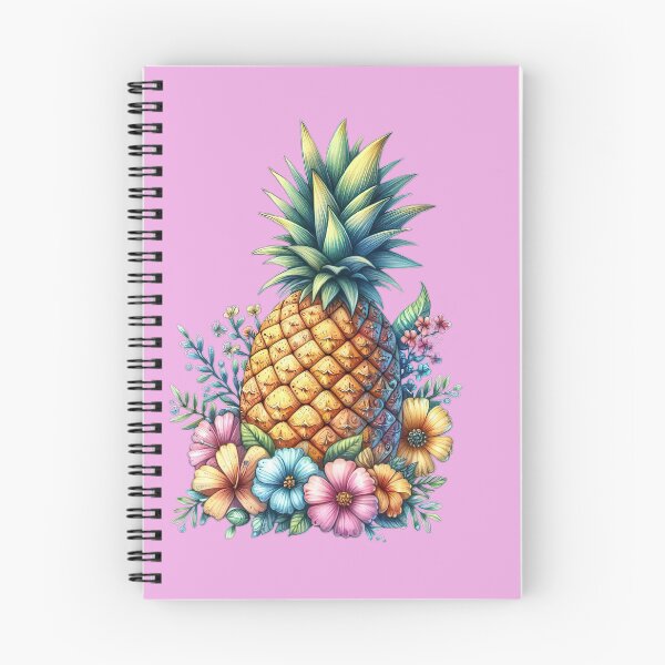 Item preview, pinapple Beach - Pinapple with flowers, starfish, shells, palm trees designed and sold by Momartsimo.