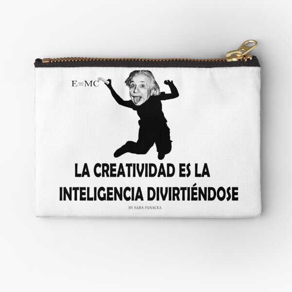 EINSTEIN: LA CREATIVIDAD ES LA INTELIGENCIA DIVIRTIENDOSE Bolsos de mano