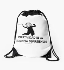 Mochila de cuerdas EINSTEIN: LA CREATIVIDAD ES LA INTELIGENCIA DIVIRTIENDOSE