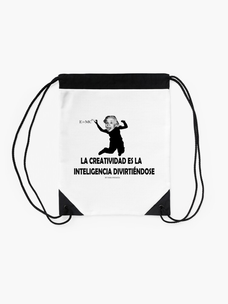 Vista alternativa de Mochila saco EINSTEIN: LA CREATIVIDAD ES LA INTELIGENCIA DIVIRTIENDOSE