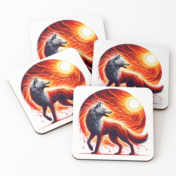 Item preview, Lava Fire Wolf, Ai Generated Art  designed and sold by ACC .