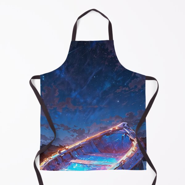 Item preview, Celestial Canoe Navigating the Cosmic Seas of Starlight designed and sold by ArtComixHaven.