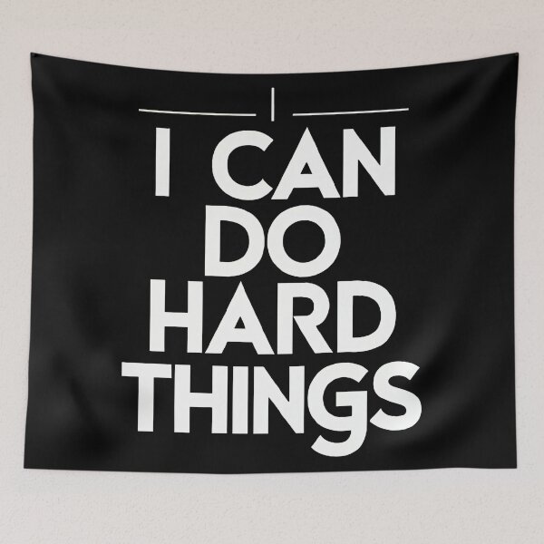 Item preview, I Can Do Hard Things designed and sold by Hairball-Pets.