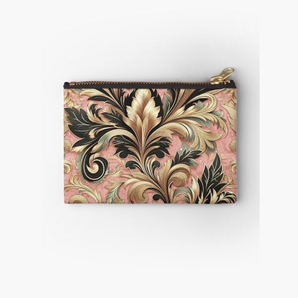 Item preview, Pink, Gold & Matte Green Damask designed and sold by DesignsByPrnces.
