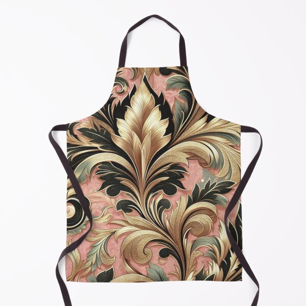 Item preview, Pink, Gold & Matte Green Damask designed and sold by DesignsByPrnces.