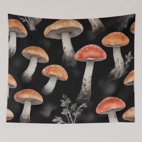 Item preview, Beautiful mushroom pattern print design designed and sold by Anshu3813.