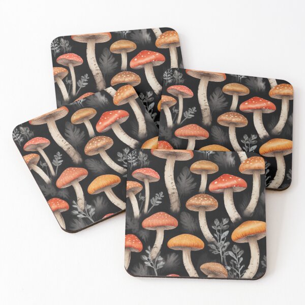 Item preview, Beautiful mushroom pattern print design designed and sold by Anshu3813.