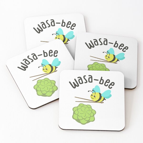 Item preview, Cute Wasabi Bee Pun designed and sold by wolfkin-design.