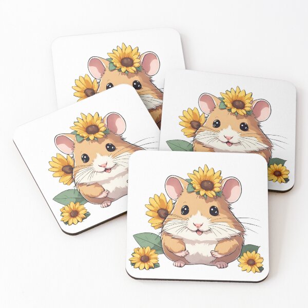 Item preview, Sunflower Serenade: Sweet Anime Hamster designed and sold by WildWaggers.