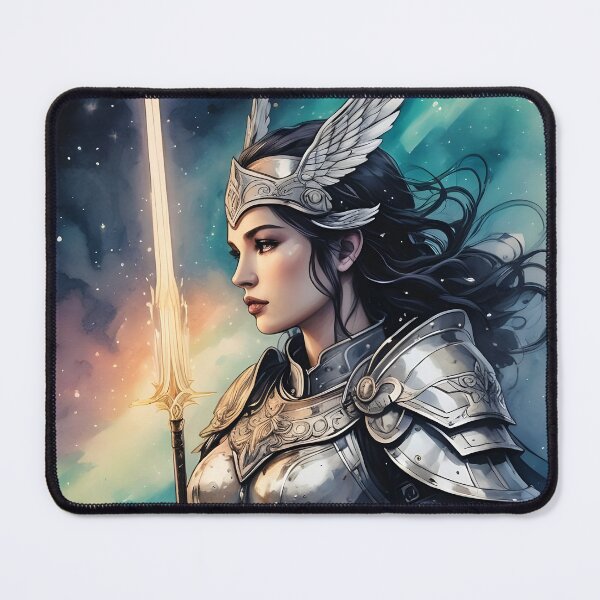 Item preview, Valkyrie Warrior: Ink Illustration designed and sold by ByteyCreatives.