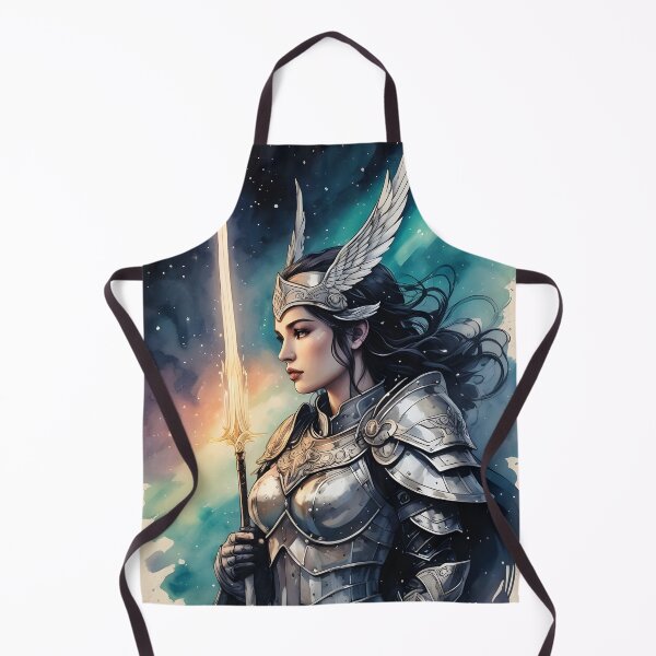 Item preview, Valkyrie Warrior: Ink Illustration designed and sold by ByteyCreatives.