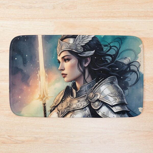 Item preview, Valkyrie Warrior: Ink Illustration designed and sold by ByteyCreatives.