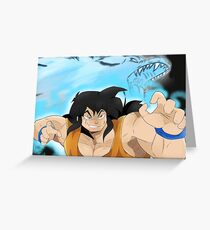 NEO WOLF FANG FIST Greeting Card