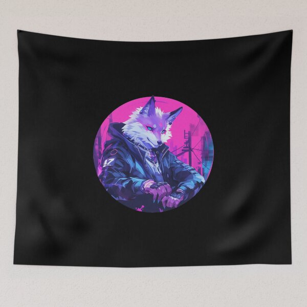 Item preview, Cyber Fox // Aesthetic Fox // Cool Animal // Cyber Animal // Future Animal Art // Animal Warrior // Animal Cute Art // Gaming Aesthetic stickers designed and sold by SMARTKIT  DESIGNAGENCY.